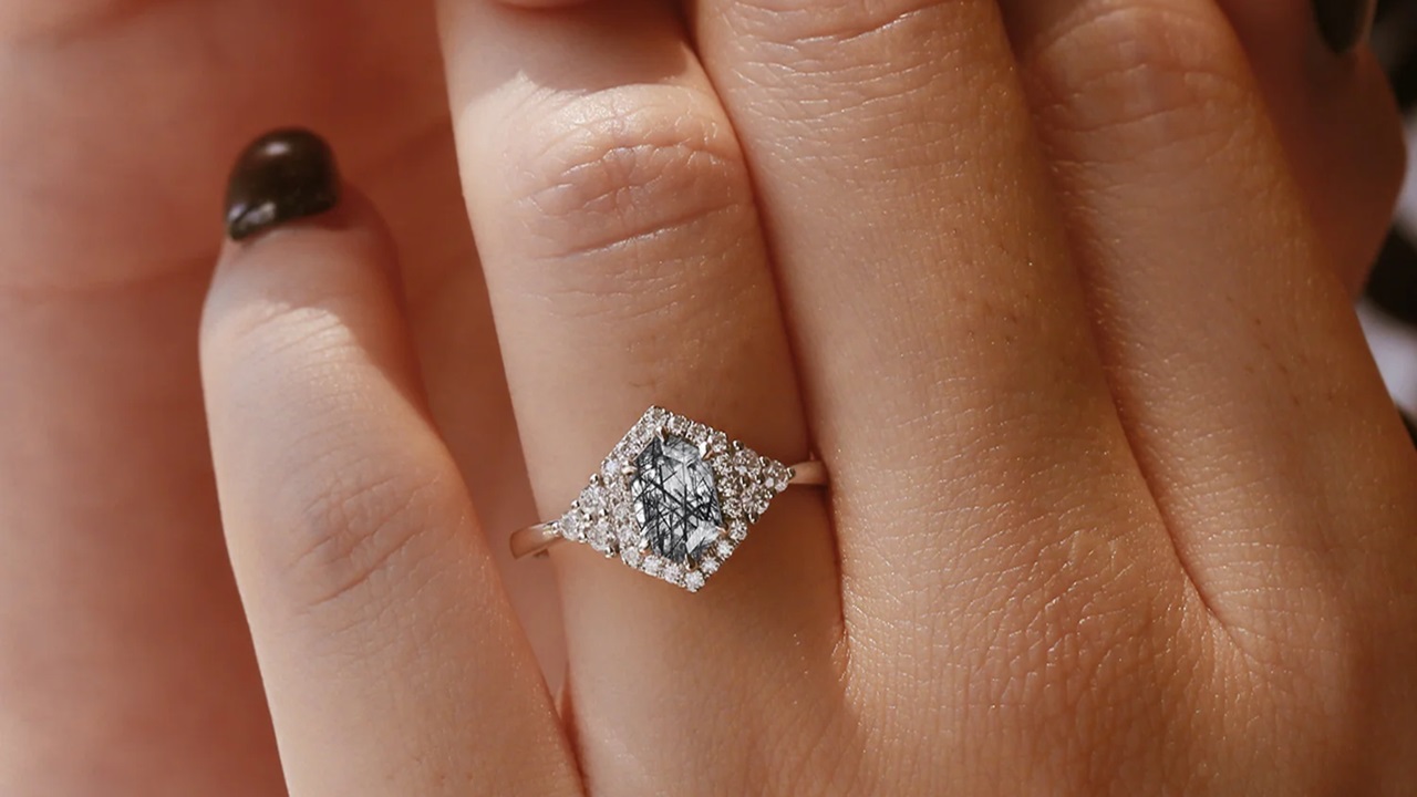 How StarlandUS Transforms Black Rutilated Quartz into Unique Engagement Rings